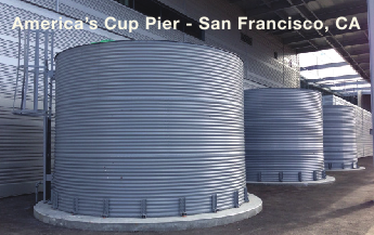 Corrugated steel tank installation